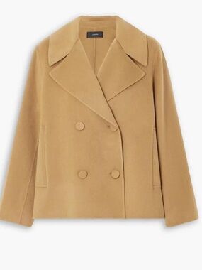 JOSEPH Gilkes double breast coat. Size 42 equates to a 10 in US. Sand.